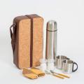 Yuppie Gift Baskets Cork Coffee Flask Bag | Brown