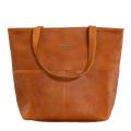 Tan Leather Goods - Emma Leather Handbag | Toffee