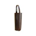 Zemp Picnic 1 Leather Wine Carrier | Waxy Brown