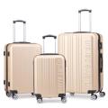 Pierre Cardin Belmont Luggage Spinner 3 Piece Set | Metallic Champagne