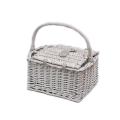 Yuppie Gift Baskets Romance Picnic Basket (2 Persons) | Grey Washed Wicker