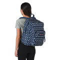 Jansport Big Student Backpack | Dark Denim Polka Dot