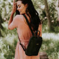 Tan Leather Goods - Olivia Leather Backpack | Black