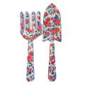 pink and white floral gardening set
