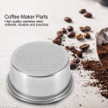 51mm 2 Cups Coffee Filter Basket, Reusable Stainless Steel Coffee Portafilter Basket Accessories for