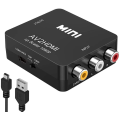 RCA to HDMI Converter, Amtake 1080P RCA Composite CVBS AV to HDMI Video Audio Converter Adapter