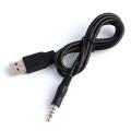 3.5mm AUX Audio To USB 2.0 Male Charge Cable Adapter 1.5M