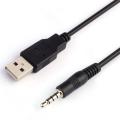 3.5mm AUX Audio To USB 2.0 Male Charge Cable Adapter 1.5M