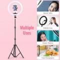 33cm LED Ring Light Photo Studio Camera Light with 2.1M Tripod Dimmable Video Light for Youtube M...