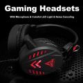 A1 Game Headsets 3.5Mm Wired Headphones Noise Cancel Earphone With Mic Colorful Led Light Volume ...