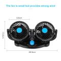 12V 360 Degree All-Round Adjustable Car Auto Air Cooling Dual Head Fan Low Noise Car Auto Cooler