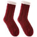 Comfort Pedic Comfy Warm Winter Socks - Wine Red