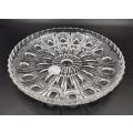 An exquisite larger lead crystal buffet platter/ serving plate with stunning hand cut detailing