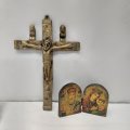 A rare and very collectable vintage cast bronze `Kongo Crucifix` (Nkangi Kiditu Crucifix) in amaz...