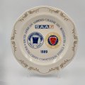 A rare vintage South African Airways `Young Chef Competition Final - 1989` porcelain plate