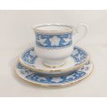 Five (5) rare vintage Royal Albert Tudor Rose pattern porcelain tea set trio