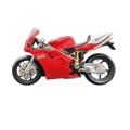 A die cast Ducati 996 motorcycle