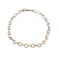A 9ct gold chain link bracelet (20cm long)