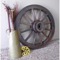 A fabulous authentic antique Ox wagon wheel - a fantastic piece of South African history!!!