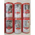 A set of twelve collectible 1992 340ml Coke Calender cans