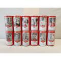 A set of twelve collectible 1992 340ml Coke Calender cans