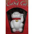 A "Maneki Neko" Chinese/Japanese Lucky Cat waving beckoning wealth
