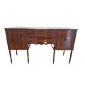 A stylish classic Regency period dining room side server with reeded table legs and contrast inla...