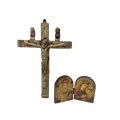 A rare and very collectable vintage cast bronze `Kongo Crucifix` (Nkangi Kiditu Crucifix) in amaz...