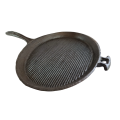 Large oval cast iron griddle pan - used. Perfect for steak!
