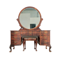 A stunning original "Jonkers of Knysna" solid Stinkwood 7-drawer ball and claw dressing table wit...