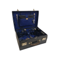 An extremely rare antique Ladies Travel Dressing Suitcase with accessories
