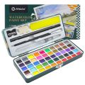 Artecho Professional Watercolour Paint Set in Tin Case with Accessories