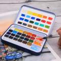 Artecho Watercolour Paint Set in Tin Case - Professional 24 colour