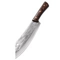 Lifespace 8" Chef Hammer Pattern Pointed Cleaver with Wenge Handle