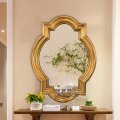 Lifespace Antique Gold Quatrefoil Oval Accent Wall Mirror