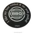 Lifespace "BBQ I like my butt rubbed & my pork pulled" Drinks Coasters - Set of 6