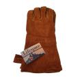 Lifespace Brown Leather Braai Gloves - lined for extra comfort