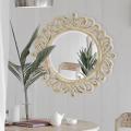 Lifespace Distressed Round Accent Wall Mirror