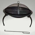 Lifespace Folding Portable Fire Pit Bowl with Braai Grid & Dome