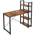 Lifespace Home Office Industrial Computer Desk with Bookshelf