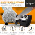 Lifespace Knife Sharpener with Cut Resistant Safety Glove