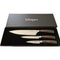 Lifespace Laser Engraved 5CR15 3pce Kitchen Utility Knife Set in a Gift Box! GREAT DEAL
