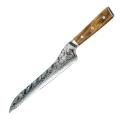 Lifespace Luxury 10" Bread Olive Wood Full Tang Damascus Knife