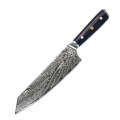 Lifespace Modern Damascus Full Tang 9" Kiristuke Knife with a Honeycomb Handle