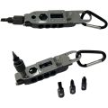 Lifespace Multi Tool Screwdriver Hex Bit Carrier with Carabiner Keychain