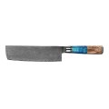 Lifespace Premium 7" Nakiri Knife w/ Resin Handle & Full Tang Damascus Blade