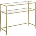 Lifespace Quality Console Hall Table with Gold Frame