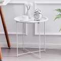 Lifespace Quality Round Patio Side End Table - White