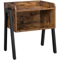 Lifespace Retro Industrial Nightstand Stackable Side Table / Night Stand