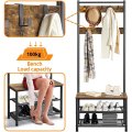 Lifespace Rustic Industrial Hall Stand & Shoe Rack